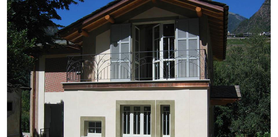 Villa Bonomo Sondrio – vista fronte Sud