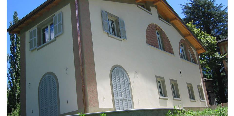 Villa Bonomo Sondrio – vista fronte Sud-Est